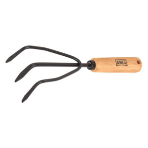 AMES Tempered Steel Hand Cultivator with Wood Handle