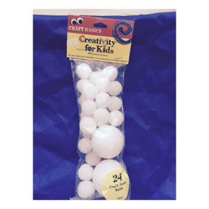 Creativity for Kids Craft Foam Balls-24 Count