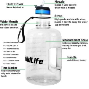 BuildLife Gallon Motivational Water Bottle