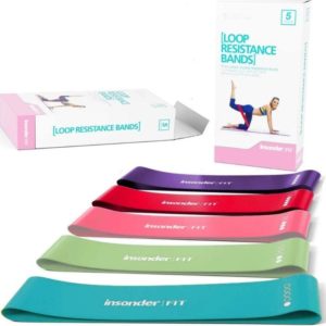 Insonder Resistance Bands – Latex Exercise Loop Bands for Workout and Stretching