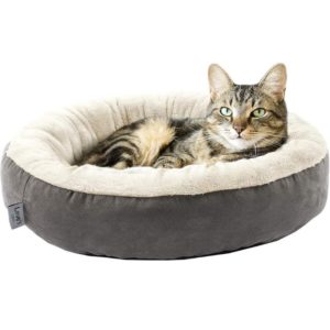 Love’s cabin Round Donut Cat and Dog Cushion Bed