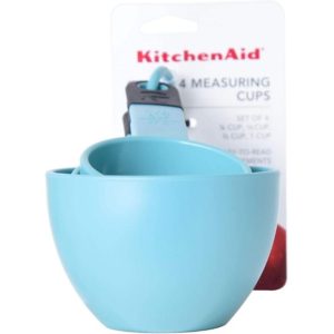 Kitchen Aid Classic Measuring Cups, Set of 4, Aqua